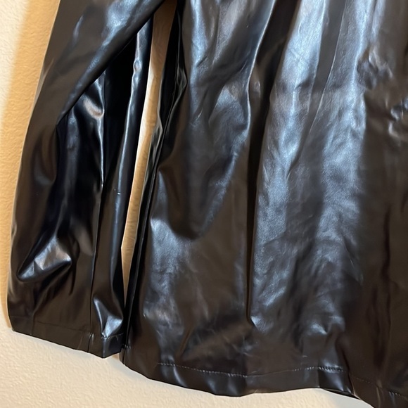 *3/$15* Black Faux Leather Jacket - Picture 10 of 11